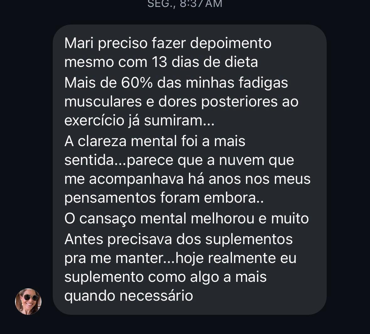 Depoimento real de aluna 7