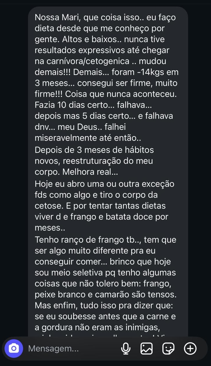 Depoimento real de aluna 3